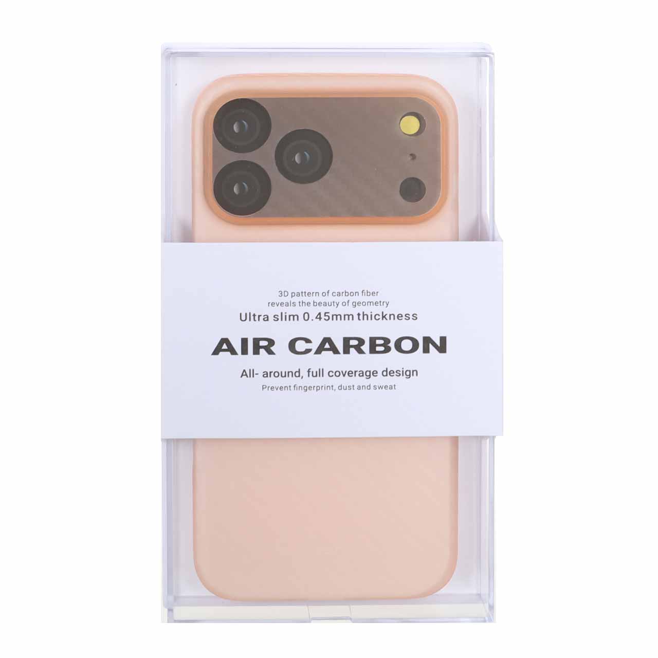 قاب محافظ لنزدار Original KDoo Air Carbon مدل Apple iPhone 17 Pro Max - نارنجی ( پک دار) - NTC